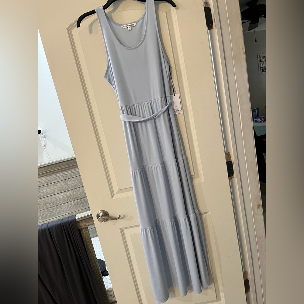 Elizabeth and James baby blue maxi dress